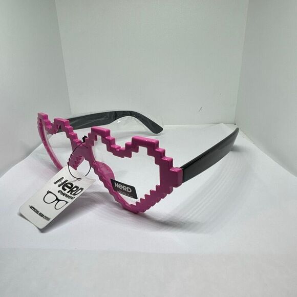 Nerd Eyewear Pixel Heart Glasses – UV400 Protection 😎❤️✨ - Picture 1 of 3